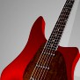 Red Guitar 3D Model