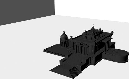 Greek temple 3D Model