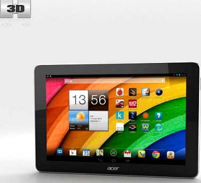 Acer Iconia Tab A3 White 3D Model