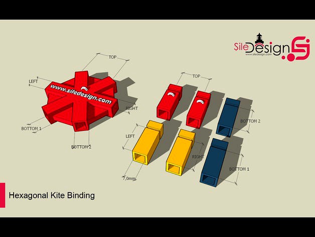 Hexagonal Kite Bindings by POWERACB