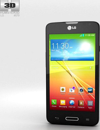 LG L65 Black 3D Model