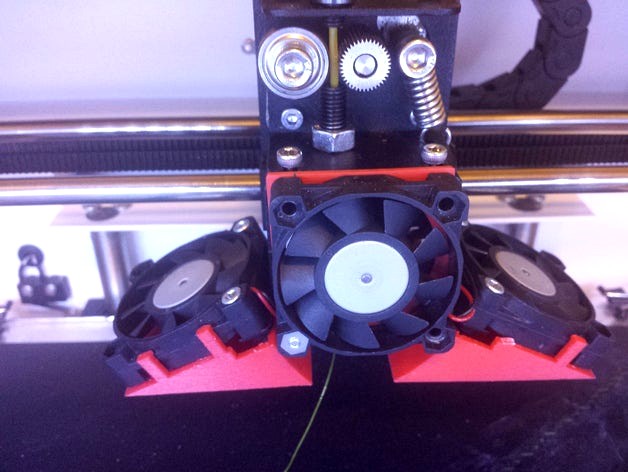 CraftBot Hotend Fan Adaptor by 3DForms