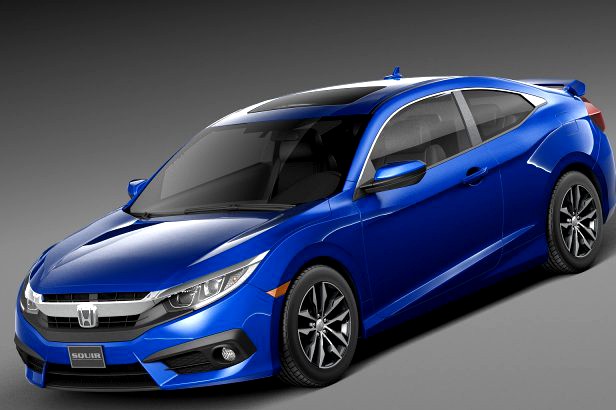 Honda Civic Coupe 2016 3D Model