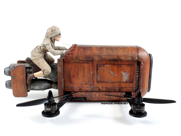 Rey's Speeder Bike quadcopter by themodelmaker