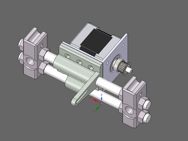 Prusa i3 Y Motor Bracket Adapter by NoenDex