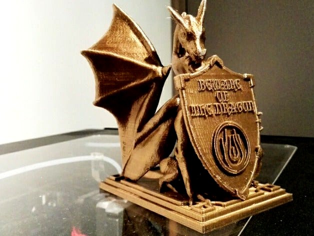 Roark The Dragon Remixed Shield by 3DPrinthings