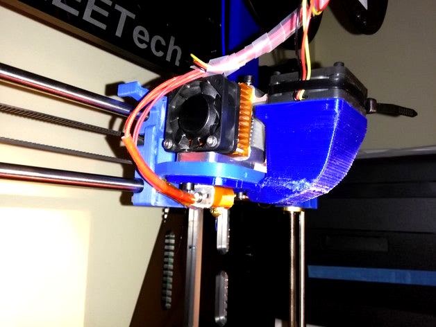 Geeetech Prusa i3 pro extruder fan duct mkII by thegman