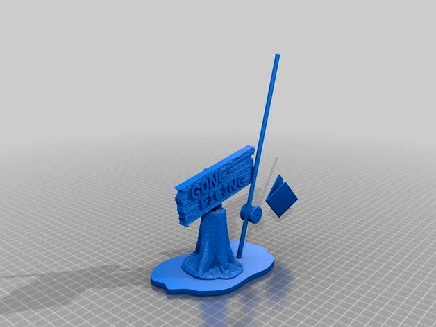 Gone-Filing Desktop Sign by Henrid84