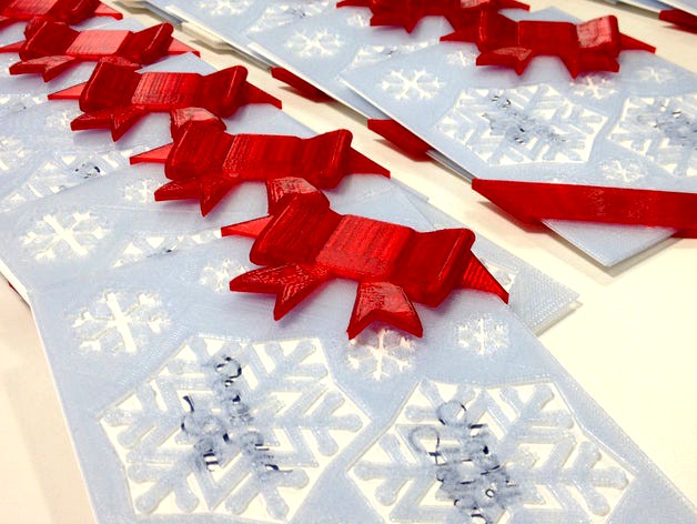 Snowflake Holiday Card by MakerBotLearning