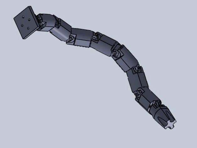 little tentacle controlled by string by glloq