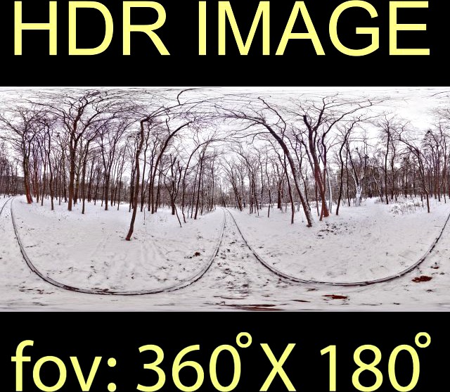 Winter Park HDR 3D Model