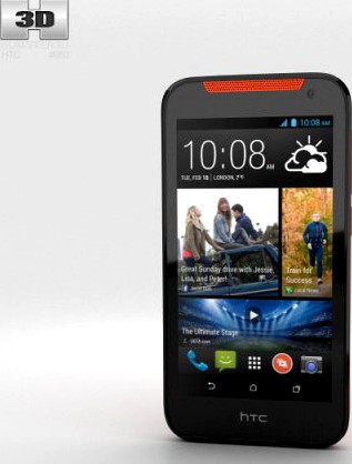 HTC Desire 310 Orange 3D Model