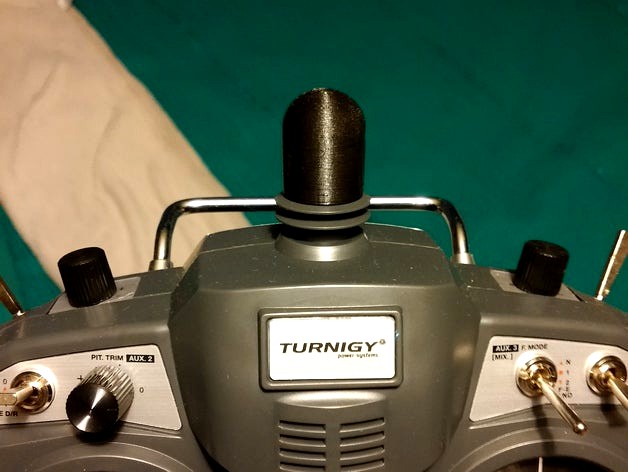 Turnigy 9x antenna cap (with screw hole) by john_active