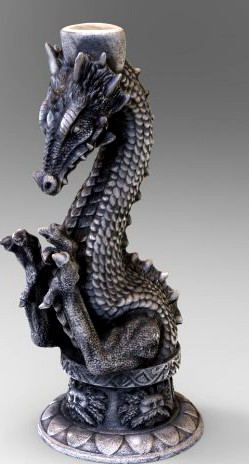 Dragon Candle 3D Model