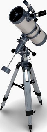 Reflector Telescope 3D Model