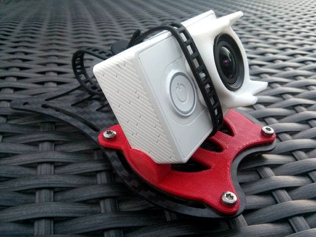 MB Epic Racer Xiaomi Yi / GoPro mount (35°) by simon2D