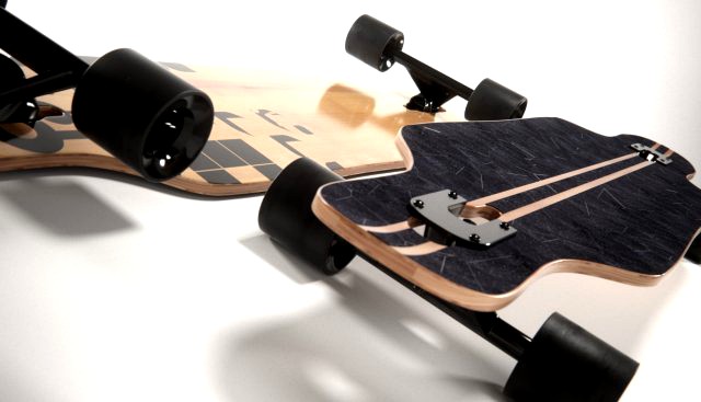 Realistic longboard 3D Model