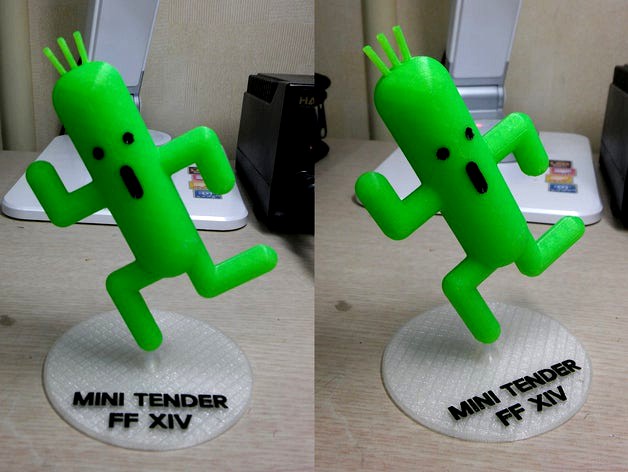 Final Fantasy XIV - mini tender (mini cactus)  by 3D_Parts
