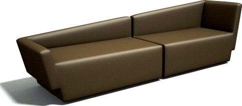 LEATHER SOFA 3D Model