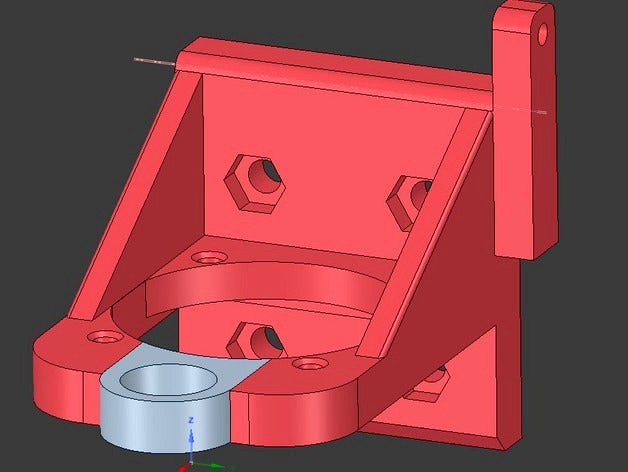 Kraken mount + auto level for prusa I3 by dedlefou