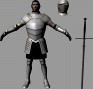 Medieval Knight-Armor with Two-handed Sword 3D Model