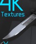 Knife 4K Texture 3D Model