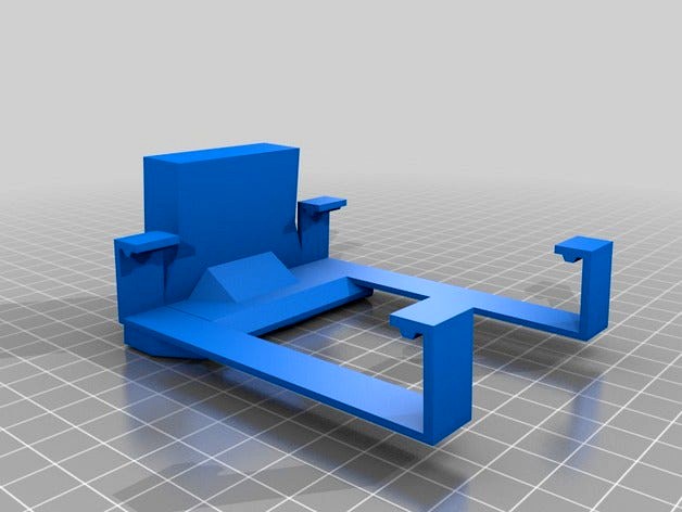 Powerspec 3d pro flashforge creator pro screwless 40mm fan duct by ramos96