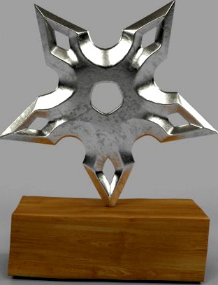 5 Shuriken Set 3D Model