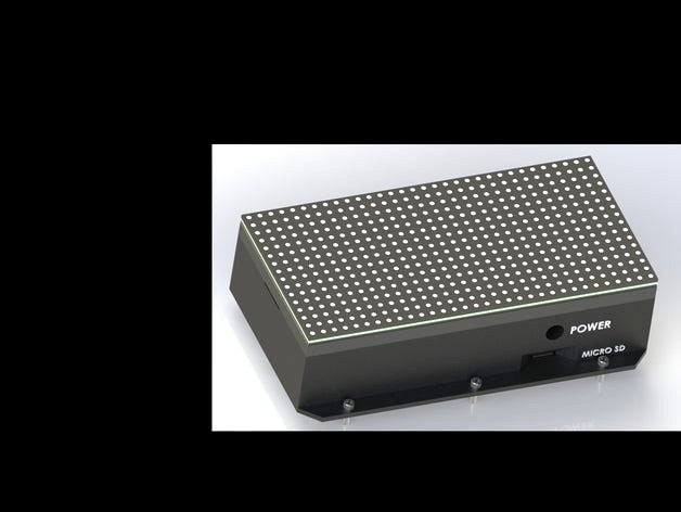 Raspberry Pi 2 Case for RGB LED 32x16 Matrix Display by quito___79