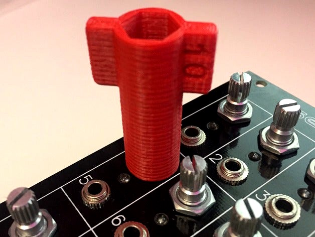 10mm potentiometer bolt tool - NO Scratching Panel - by marcelodamian