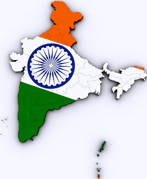 Map of India 3D Model