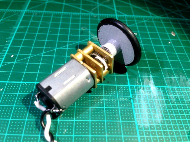 Robot wheel for geared N20 motor by lazyzero