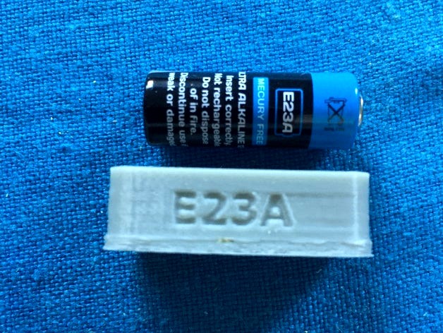 E23A 12V Battery holder by DotNetWorker