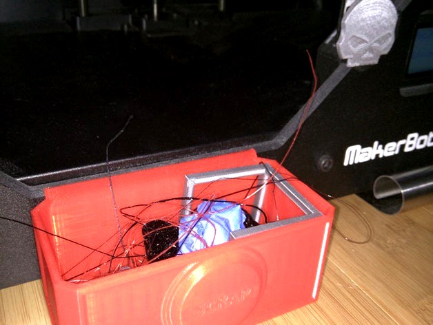 Scrap Bin for Replicator 2 by NerdAlert3D