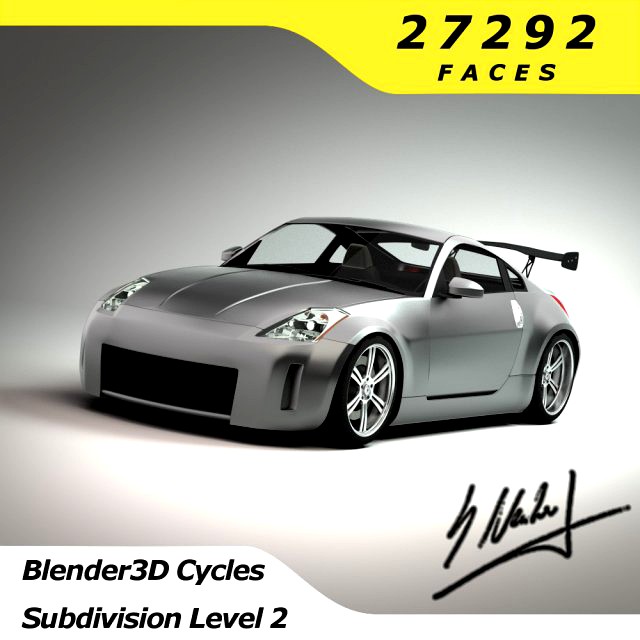 Nissan 350Z sport-race Edition 3D Model