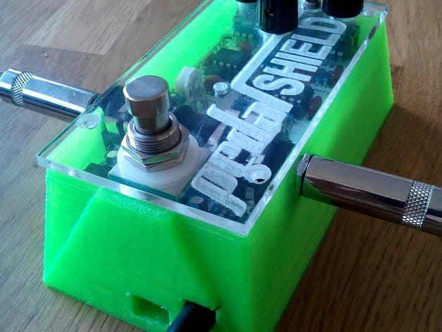 Guitar Pedal Arduino Shield Case by paulcox