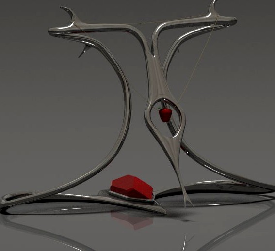 Snake Necklace Display Stand 3D Model