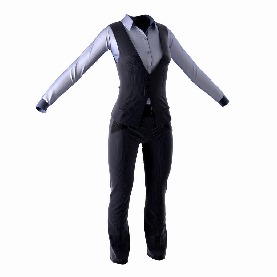 Women Suit 6 3D Model