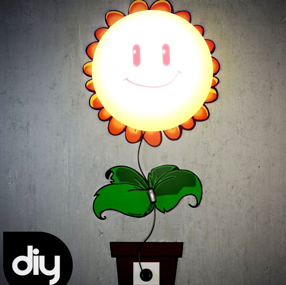 DIY Sunflower Decorative Light Lamp 3D Model
