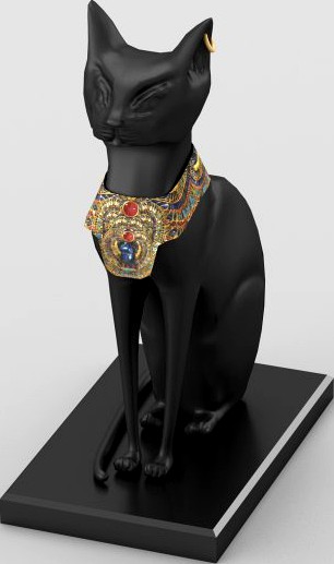 Egyptian goddess Bastet figurine 3D Model