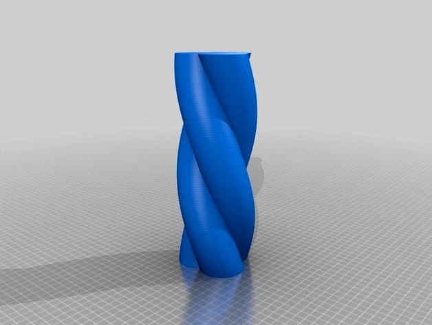 Twisted parametric vase by shrek1977