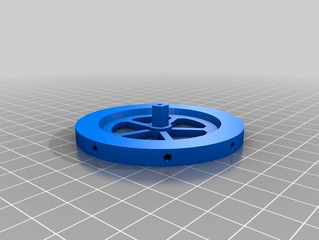 Balance wheel with holes for grub screws (speed tuning) by TheGoofy