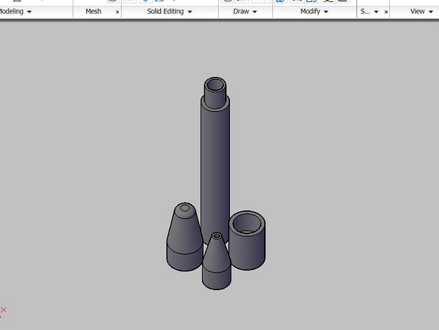 Pen body for PaperMate gel refill, with cap by kel