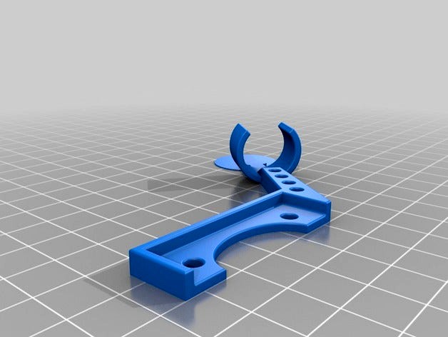 Robo3D R1 Extruder Cable Umbilical Bracket by elgullitch