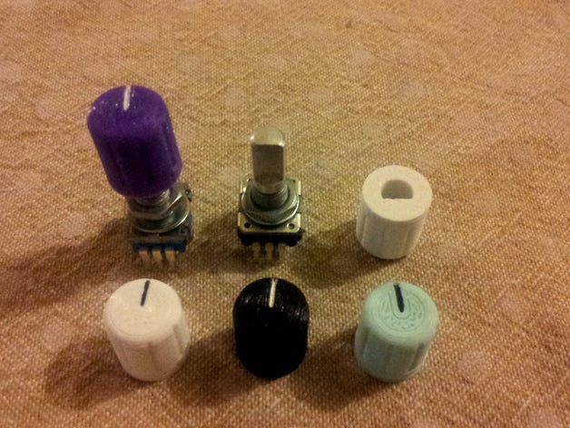 Knob for rotary encoder or potentiometer by llegoff
