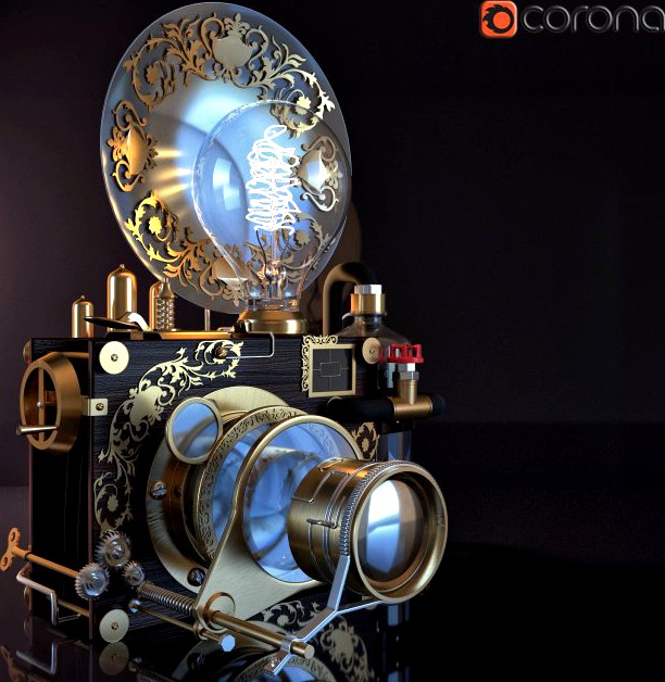 The camera steam punk 3D Model