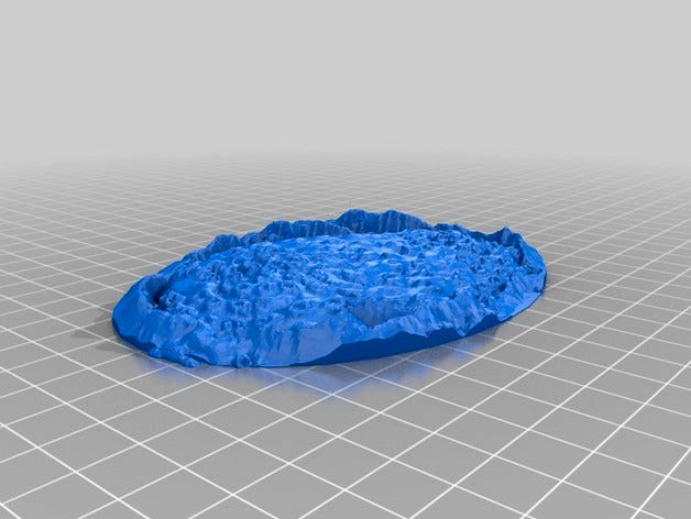Monstrous Creature Base 120mm x 90mm by onebitpixel