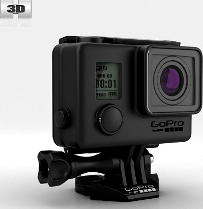 GoPro HERO3 Blackout Housing 3D Model