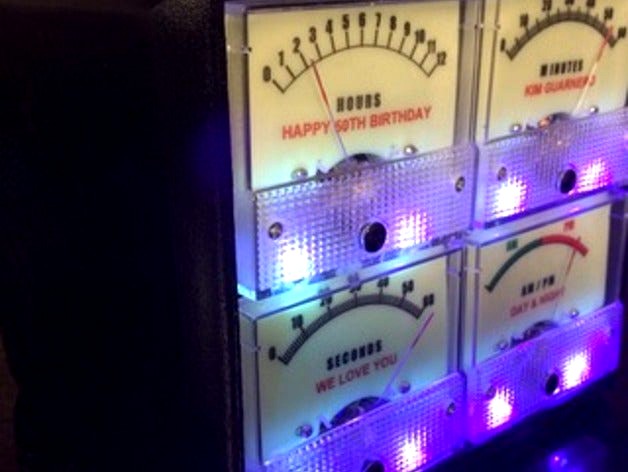 Analog Talking Glow in the Dark 3D Printed Clock by gg2