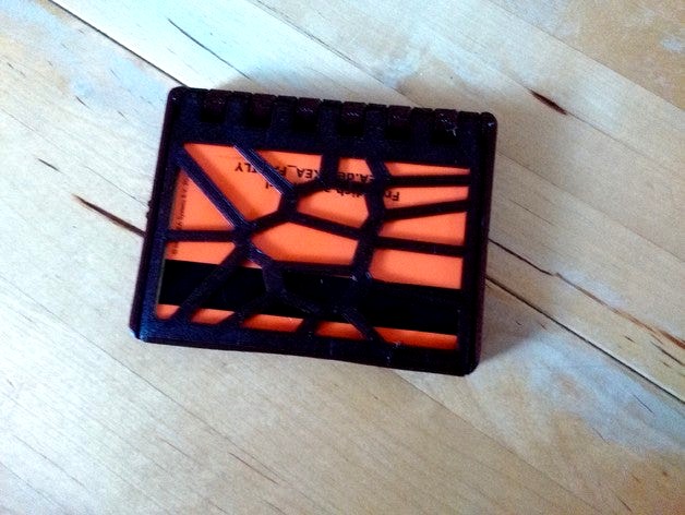 folding wallet cassette in voronoi style by DocBiber